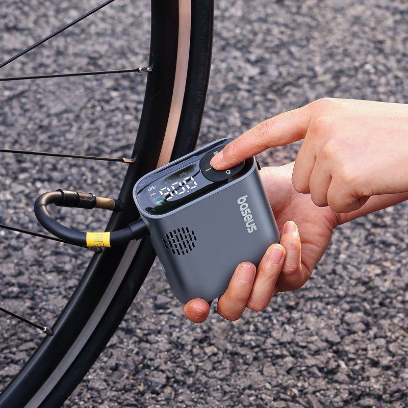 Автомобільний насос Baseus PrimeTrip Series Portable Bike Pump Cosmic Black (C11169000121-00) 10