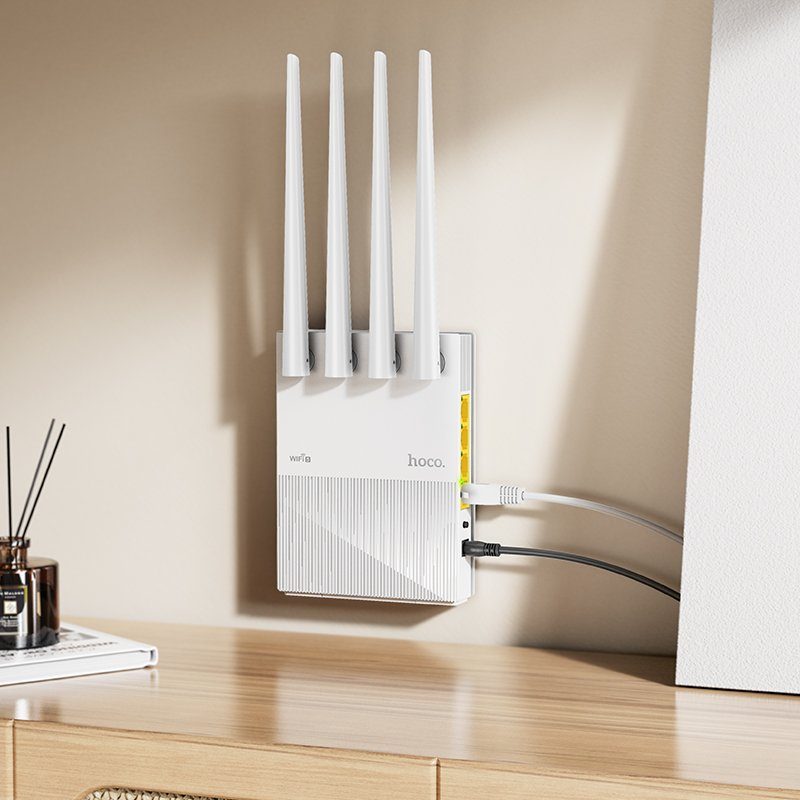 Маршрутизатор HOCO HI31 WiFi5 wireless router 2.4-5G 1200Mbit/s EU version (6942007640718) 9