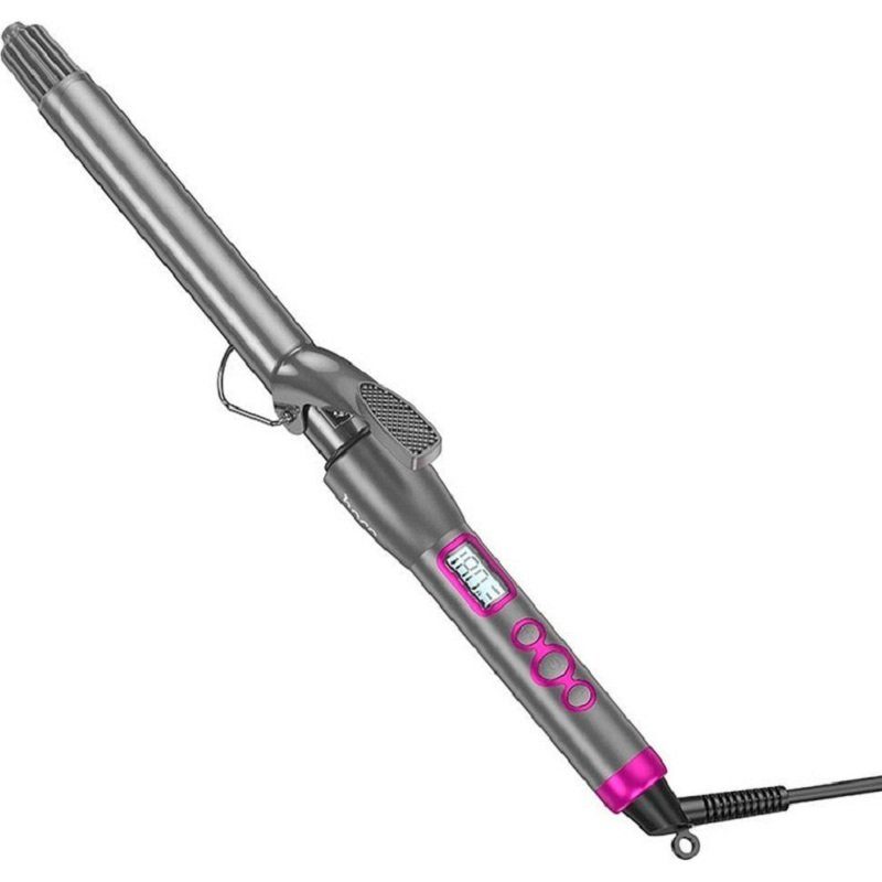 Плойка HOCO HP43 Electric manual curling iron with digital display(EU) Gray (6942007631655)