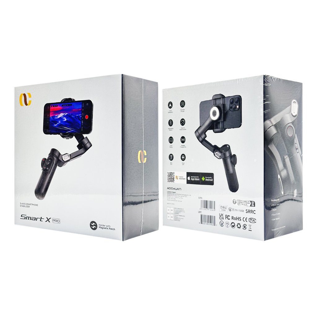 Триосьовий стабілізатор AOCHUAN Professional Gimbal Stabilizer for Smartphone SMART X Pro Black (AOCHUAN-SMARTXPRO-B) 2