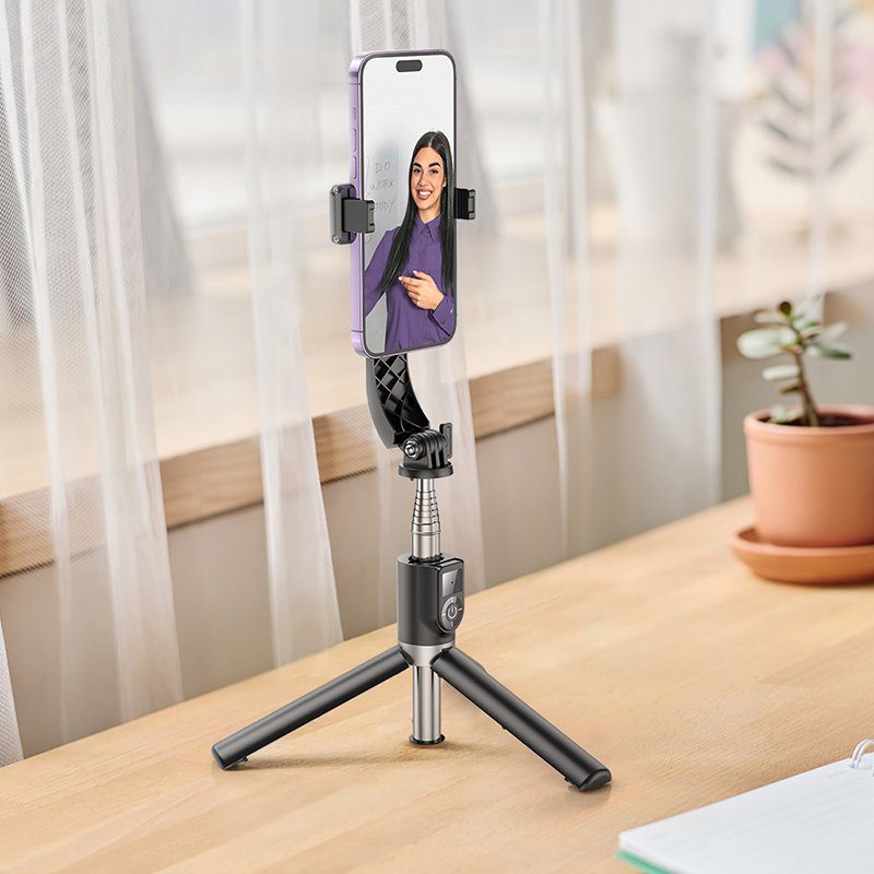 Селфі-трипод HOCO K20 Prior live broadcast holder (98cm) Black (6942007604116) 8