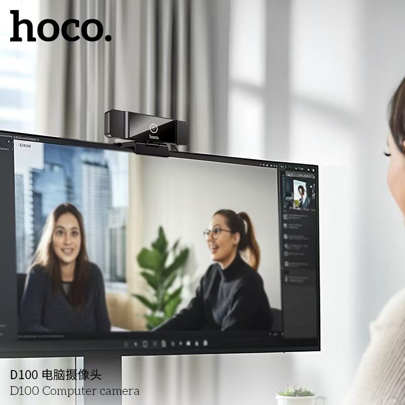 ВЕБ-камера HOCO D100 Computer camera Black (6942007648172) 5
