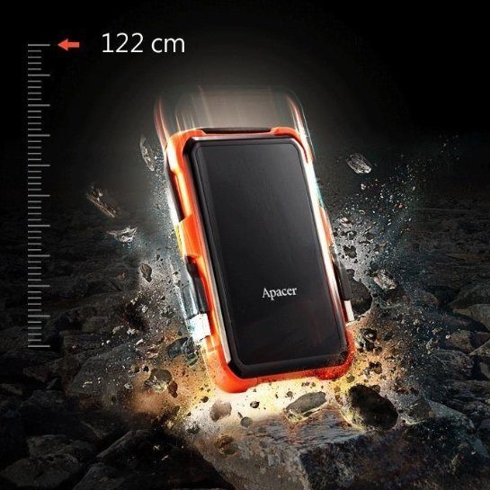 Зовнішній жорсткий диск PHD External 2.5'' Apacer USB 3.1 AC630 1TB Orange (color box) (AP1TBAC630T-1) 5