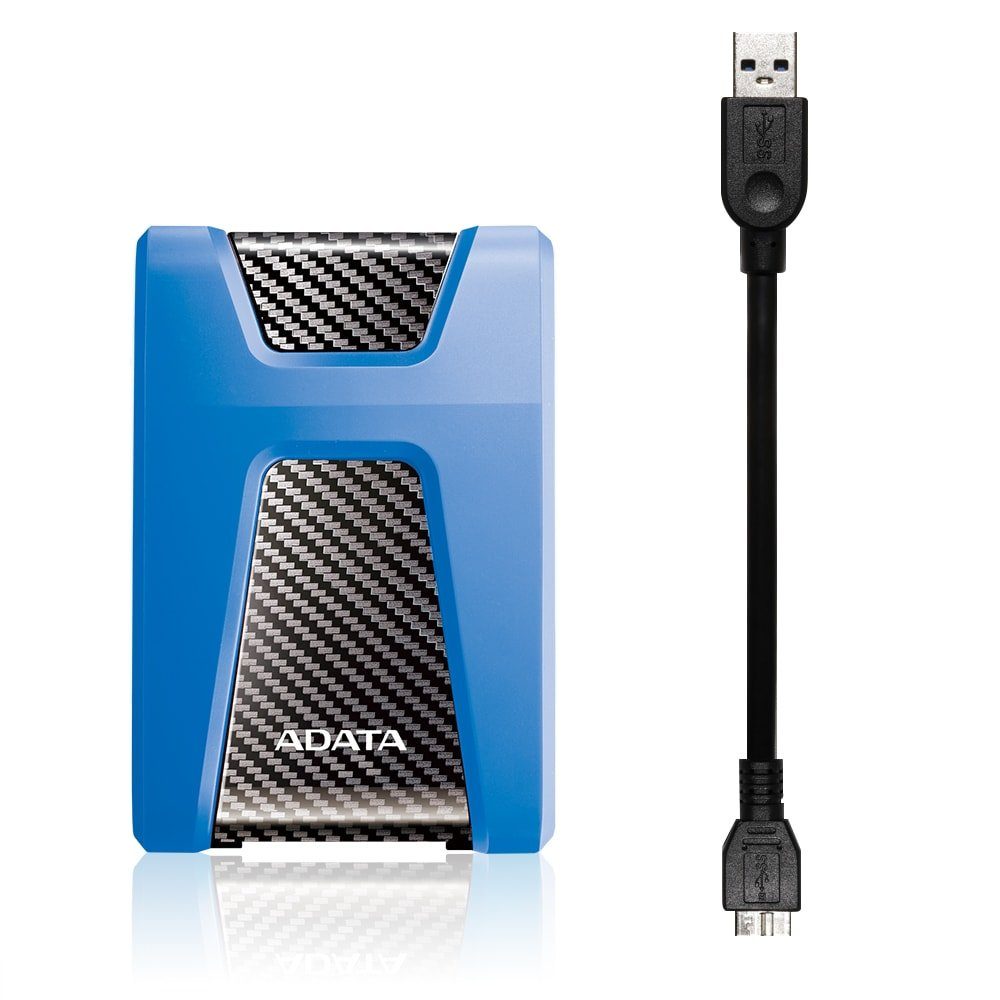 Зовнішній жорсткий диск PHD External 2.5'' ADATA USB 3.2 Gen. 1 DashDrive Durable HD650 2TB Blue (AHD650-2TU31-CBL) 3
