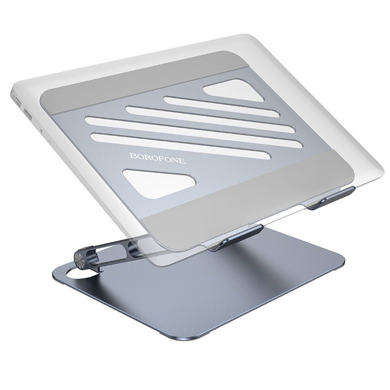Підставка для ноутбука BOROFONE BH115 Plus Vito metal notebook stand Metal Gray (6941991112454) 2