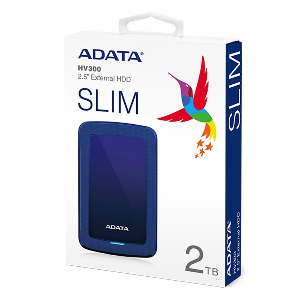 Зовнішній жорсткий диск PHD External 2.5'' ADATA USB 3.2 Gen. 1 DashDrive Durable HV300 2TB Blue (AHV300-2TU31-CBL) 2