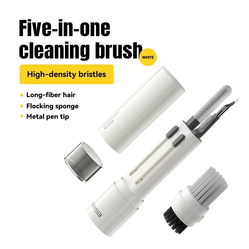 Набір для очистки девайсів ESSAGER 5 in 1 cleaning brush White and Grey (EQJ05-QF02) 2