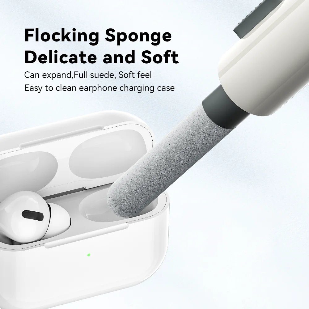 Набір для очистки девайсів ESSAGER 5 in 1 cleaning brush White and Grey (EQJ05-QF02) 3