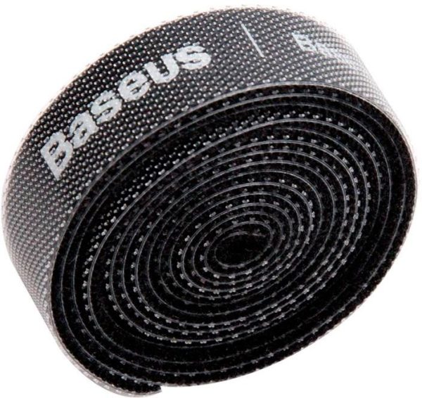 Органайзер для кабелів Baseus Colourful Circle Velcro strap 3m Black (ACMGT-F01)