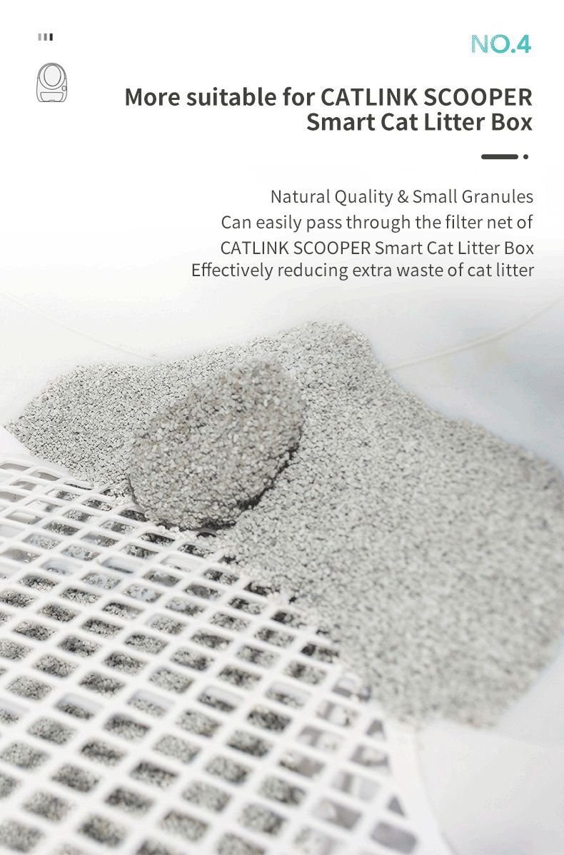 Бентонітовий наповнювач для котячих туалетів CATLINK Mars 2.0*4 пакети (6972884750477) 5