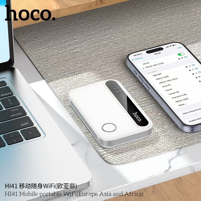 Мобільний роутер HOCO HI41 Mobile portable WiFi (Europe Asia and Africa) White (6942007647984) 6