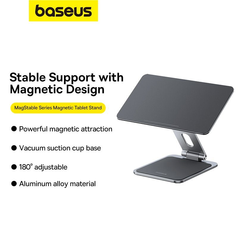 Підставка для планшету Baseus MagStable Series Magnetic Tablet Stand for Pad 12.9″ Space Grey (B10460300811-01) 11