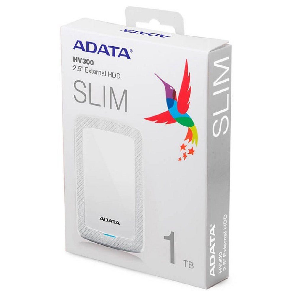 Зовнішній жорсткий диск PHD External 2.5'' ADATA USB 3.2 Gen. 1 DashDrive Durable HV300 1TB White (AHV300-1TU31-CWH) 2