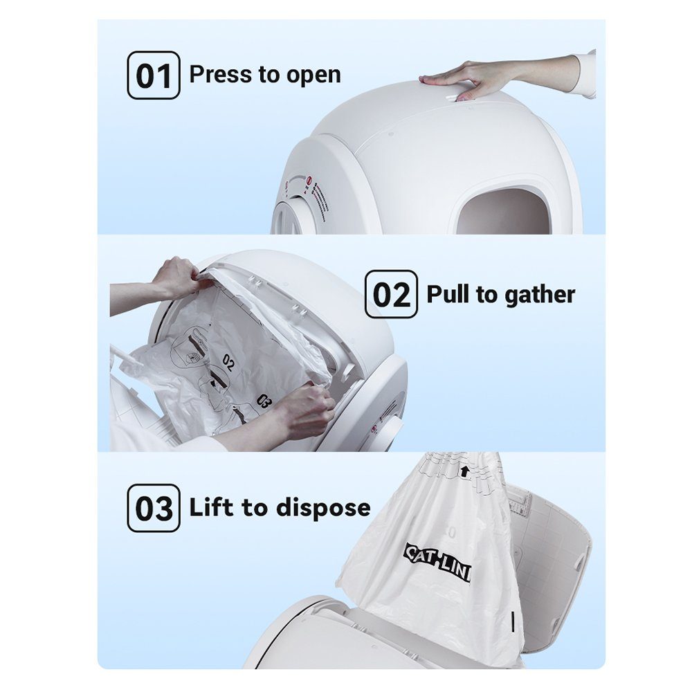 Мішки для сміття CATLINK For BAYMAX Cat Litter Box x 2 рулони (40 пакетів) (6972884750897) 4