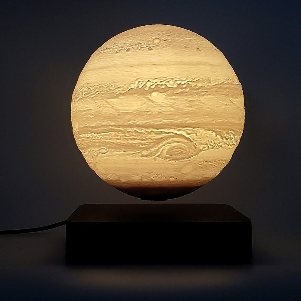 Магнітна левітаційна лампа HCNT Levitating Lamp Jupiter Light Wood Grain (SIM10-GW5-J) 4