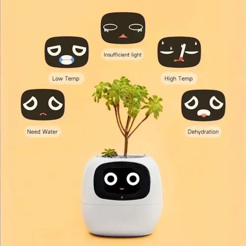 Інтерактивний розумний горщик для рослин Ivy Smart Planter Tuya AI, Green (ISPTAG) 6