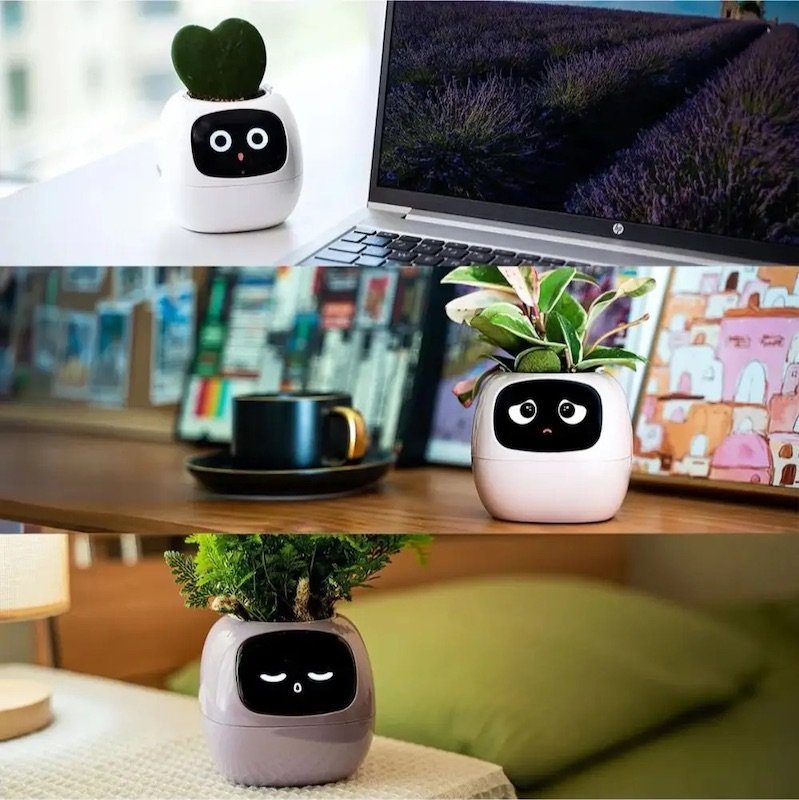 Інтерактивний розумний горщик для рослин Ivy Smart Planter Tuya AI, Green (ISPTAG) 7