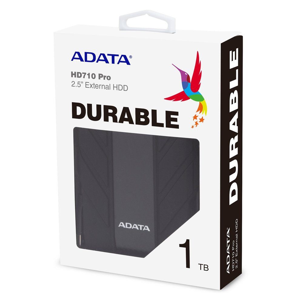 Зовнішній жорсткий диск PHD External 2.5'' ADATA USB 3.2 Gen.1 DashDrive Durable HD710 Pro 1TB Black (AHD710P-1TU31-CBK) 2