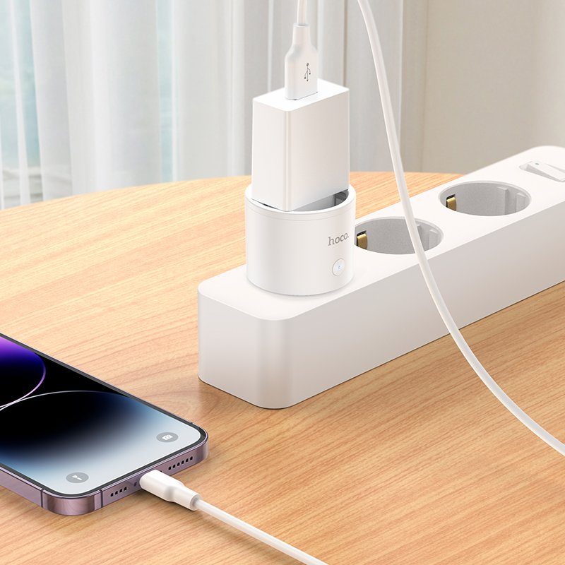 Смарт розетка HOCO AC16 Veloz smart socket(EU/GER) White (6942007616959) 8