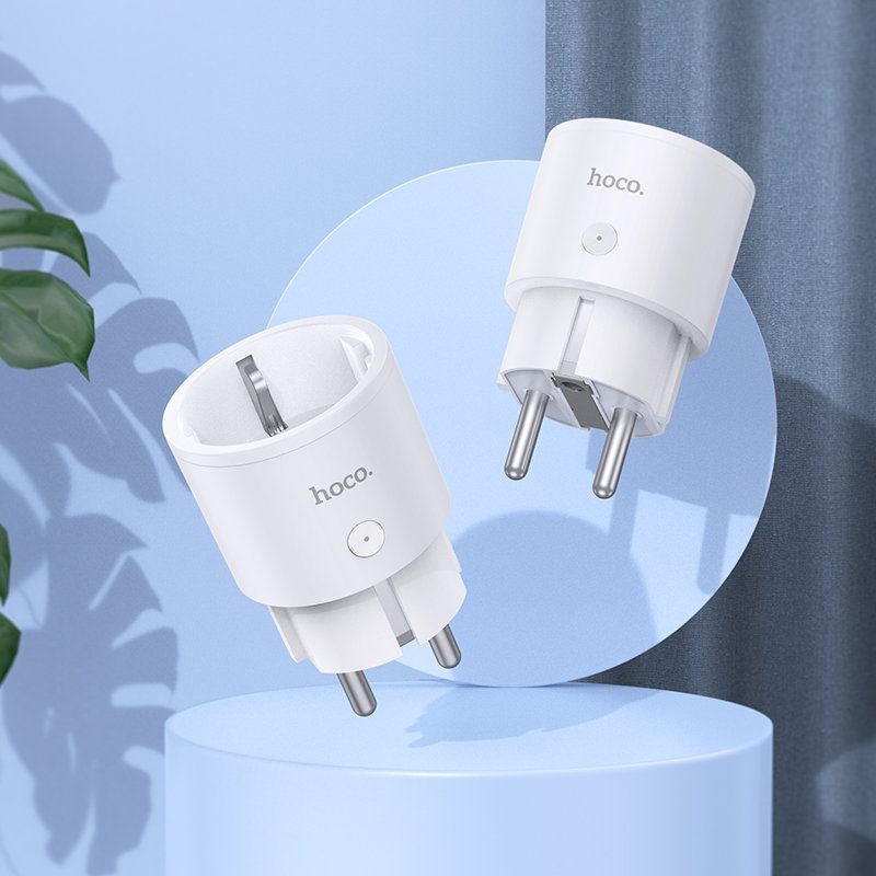 Смарт розетка HOCO AC16 Veloz smart socket(EU/GER) White (6942007616959) 7