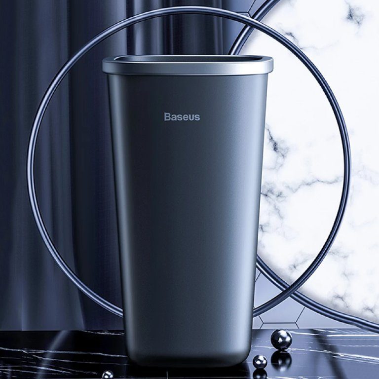 Автомобільний сміттєвий контейнер Baseus Dust-free Vehicle-mounted Trash Can（TrashBag 3 roll/90）Black (CRLJT-A01) 6