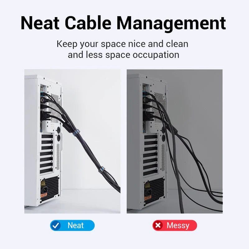 Органайзер для кабелів Vention Cable Tie 5M Black (KAABJ) (KAABJ) 7