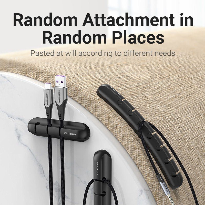 Органайзер Vention 5 Ports Desktop Cable Manager Black (KBRB0) (KBRB0) 7