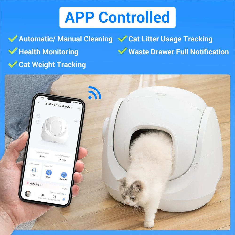 Смарт автоматичний лоток CATLINK Smart Litter Box - Scooper SE Baymax (6972884750842) 6