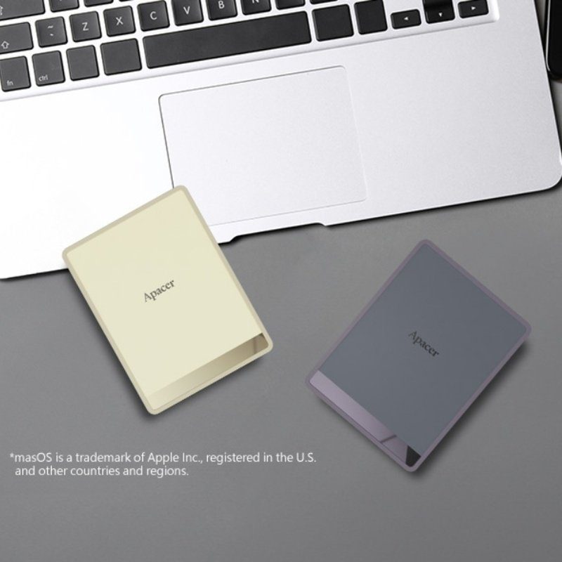 Портативний SSD Apacer AS724 512 GB USB 3.2 Gen.2 Type-C Read/Write 500MB/s Cream (AP512GAS724C-1) 7