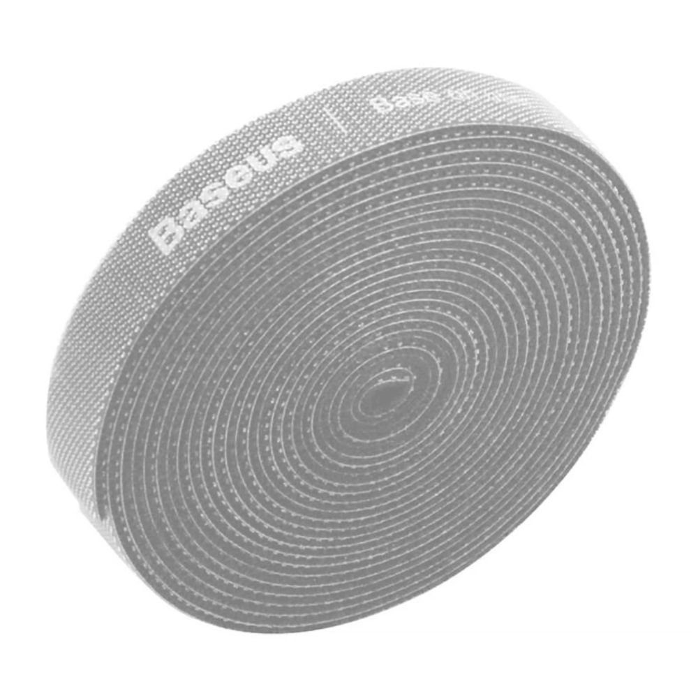 Органайзер для кабелю Baseus Colourful Circle Velcro strap 3m Gray (ACMGT-F0G)