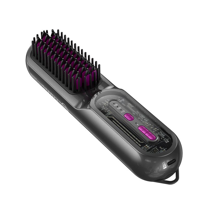 Гребінець для випрямлення волосся HOCO HP45 Heating straight hair comb Gray (6942007654593) 6