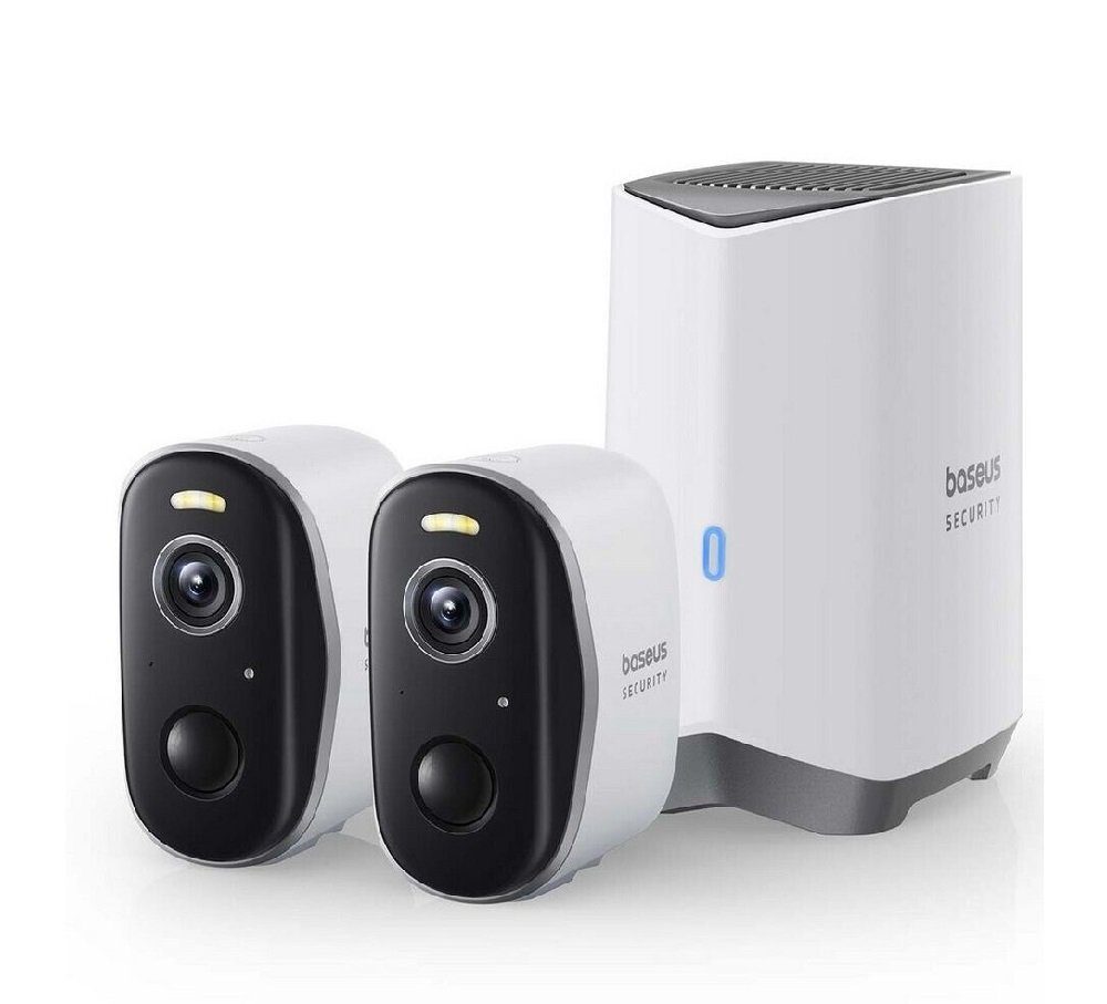 IP-камера відеоспостереження Baseus Security N1 Plus Outdoor Camera 2K 2-Cam Kit White EU (S0TY002131)
