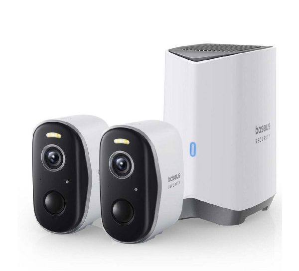 IP-камера відеоспостереження Baseus Security N1 Plus Outdoor Camera 2K 2-Cam Kit White EU (S0TY002131)