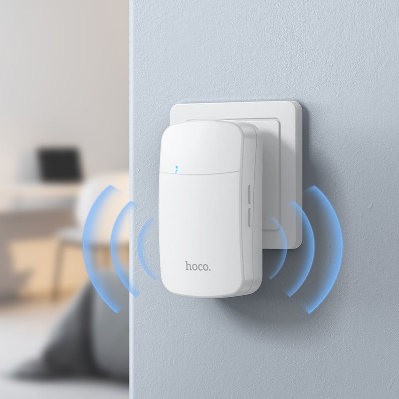 Дзвінок HOCO HI26 self-powered wireless doorbell (EU) (6942007662314) 8