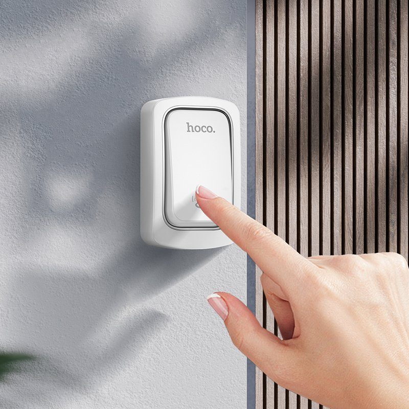 Дзвінок HOCO HI26 self-powered wireless doorbell (EU) (6942007662314) 7