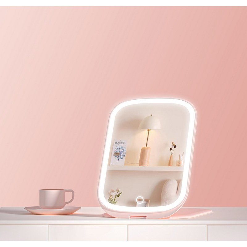 Дзеркало для макіяжу Xiaomi DOCO makeup mirror portable foldable Pink (FM001P) 3