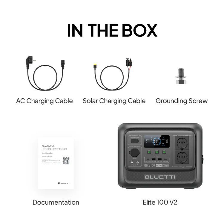 Портативна зарядна станція Bluetti Elite100V2 (P-EL100V2-EU-GY-BL-010) 8