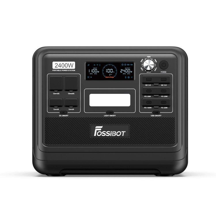 Портативна зарядна станція Fossibot F2400 Black (F2400) 3