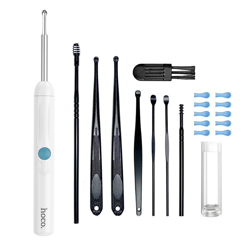 Інструмент для чищення вух з камерою HOCO HP65 130 mAh Ears cleaning tool with camera White (6942007672733) 8