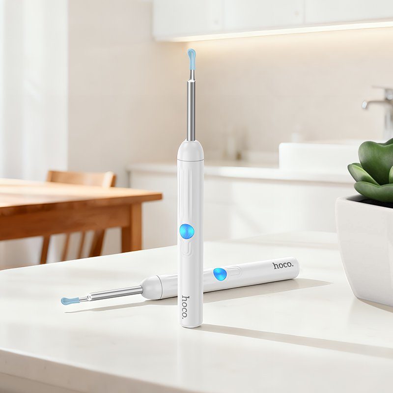 Інструмент для чищення вух з камерою HOCO HP65 130 mAh Ears cleaning tool with camera White (6942007672733) 10