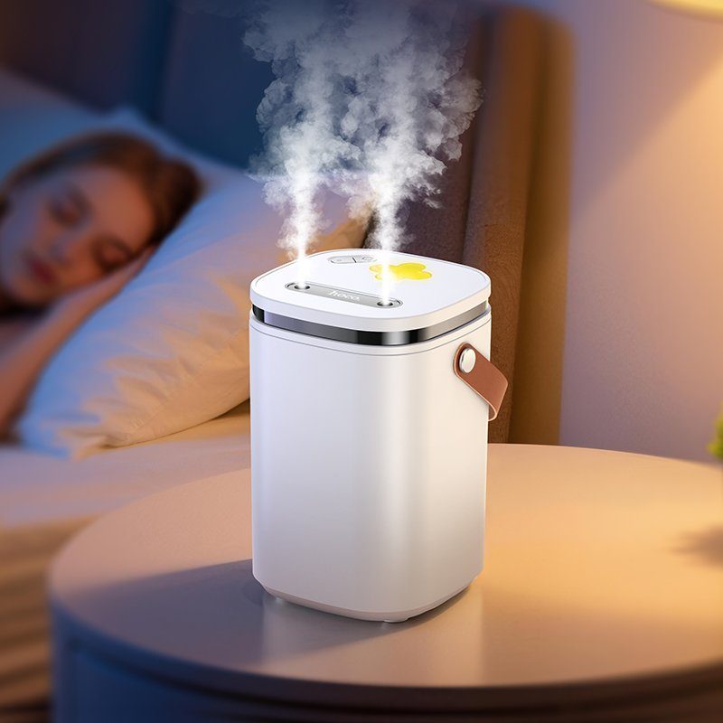Зволожувач повітря HOCO HX35 Mist 2L double spray humidifier White (6942007674577) 8