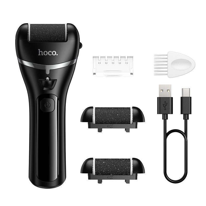 Електрична пилка для п'ят HOCO HP90 electric foot dermabrasion device Black (6942007674683) 7