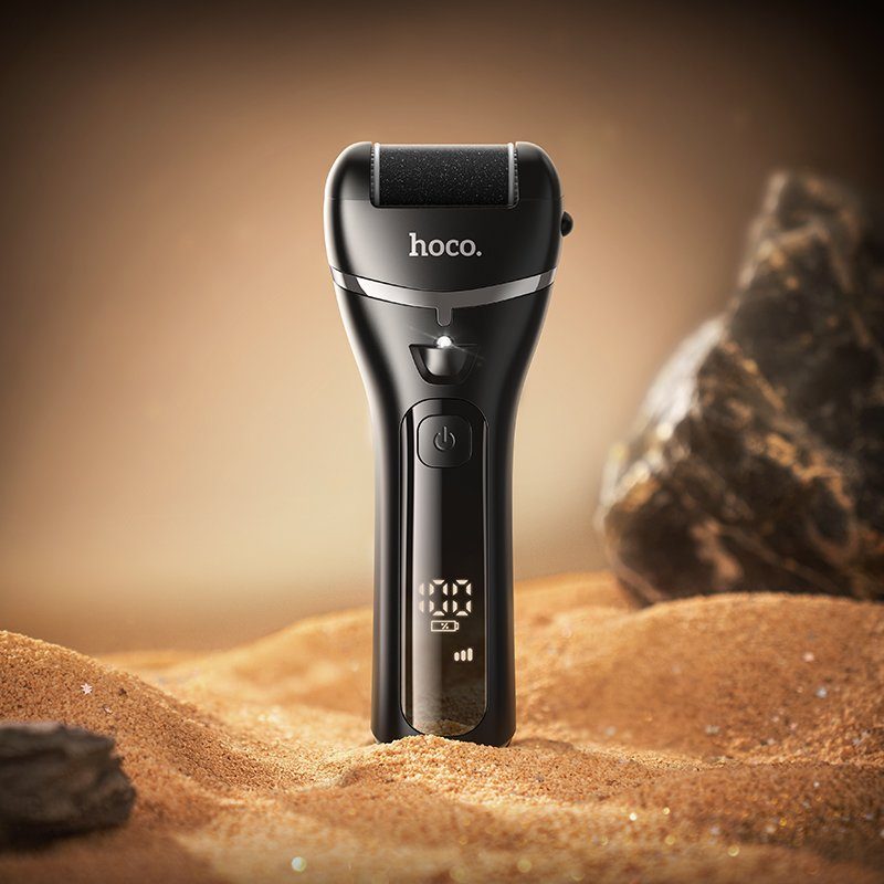Електрична пилка для п'ят HOCO HP90 electric foot dermabrasion device Black (6942007674683) 9