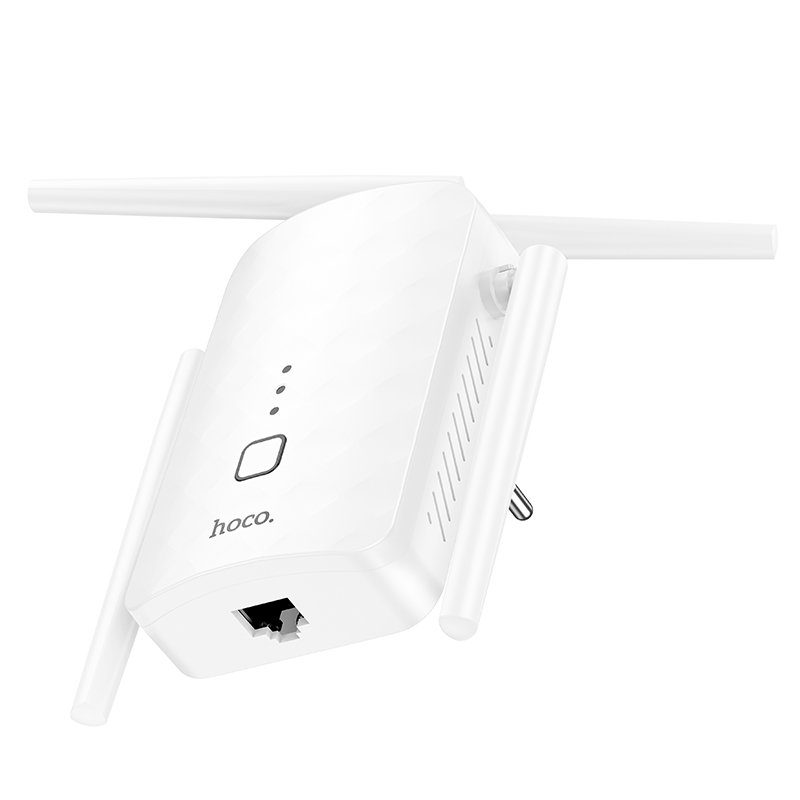 Ретранслятор Wi-Fi HOCO HI35 WiFi4 repeater White (6942007662918) 5