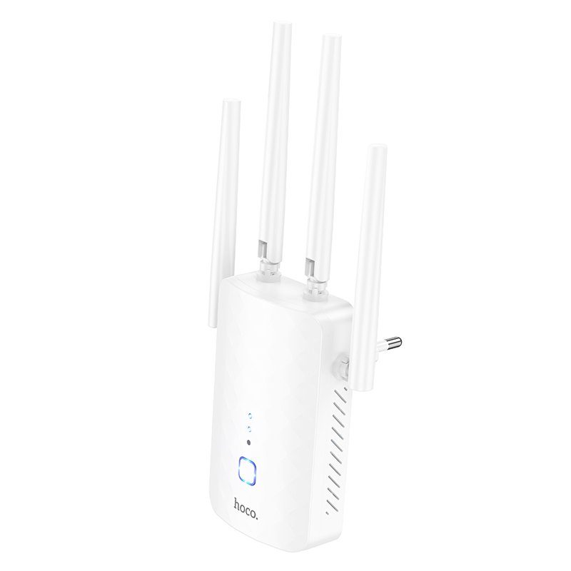Ретранслятор Wi-Fi HOCO HI35 WiFi4 repeater White (6942007662918) 3