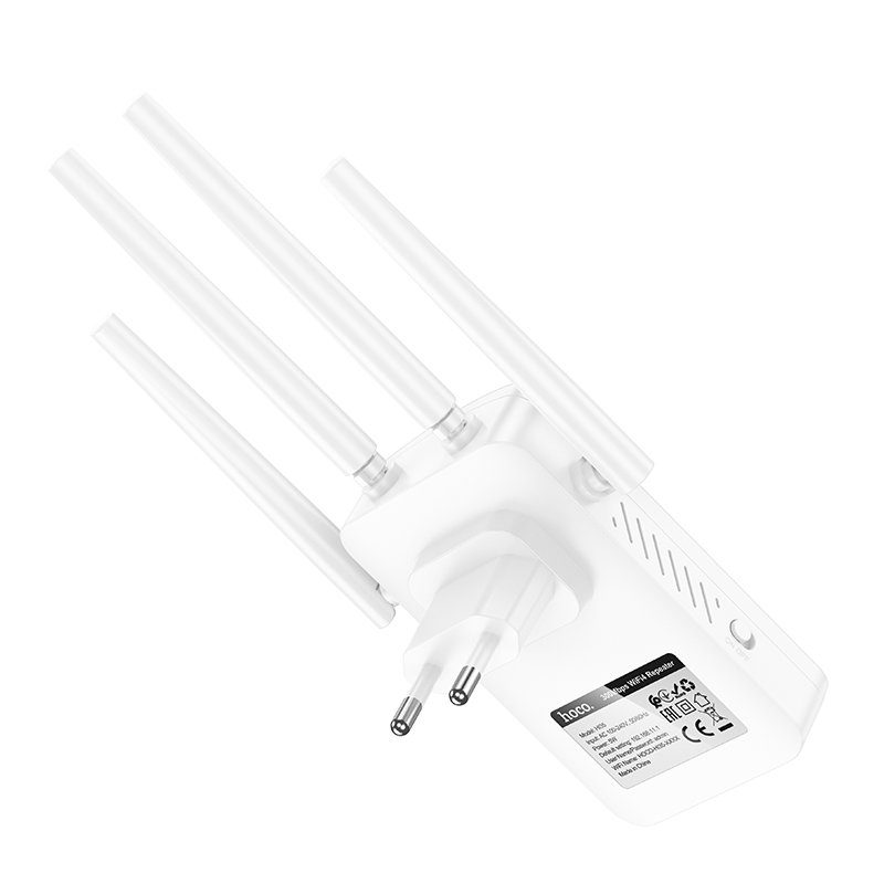 Ретранслятор Wi-Fi HOCO HI35 WiFi4 repeater White (6942007662918) 7