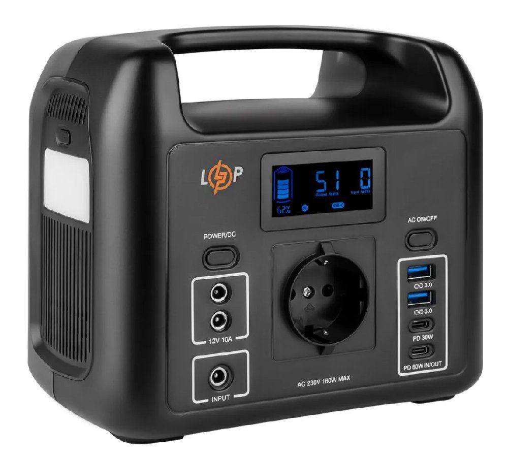 Портативна зарядна станція LogicPower Charger 160 (LogicPower160) 3