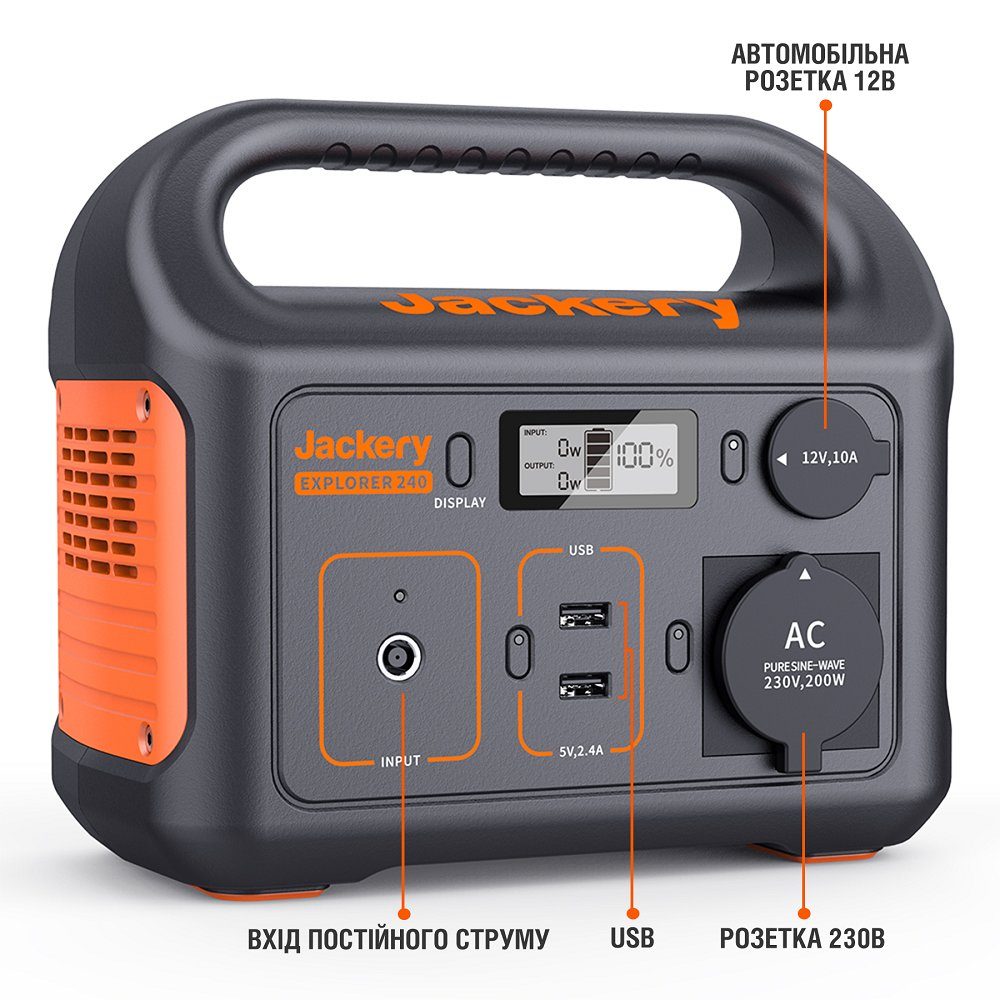 Портативна зарядна станція Jackery Explorer 240 (Jackery Explorer 240) 2