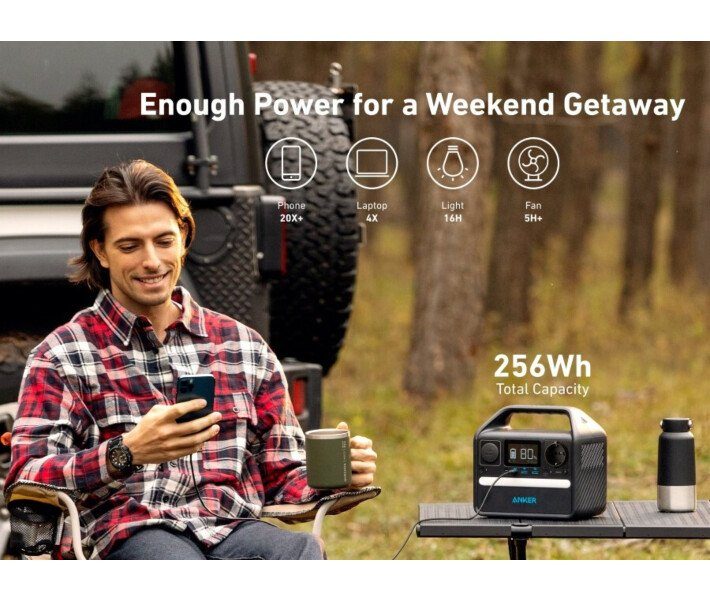 Портативна зарядна станція Anker 521 PowerHouse 200W (256 Вт/рік) (Anker521) 6