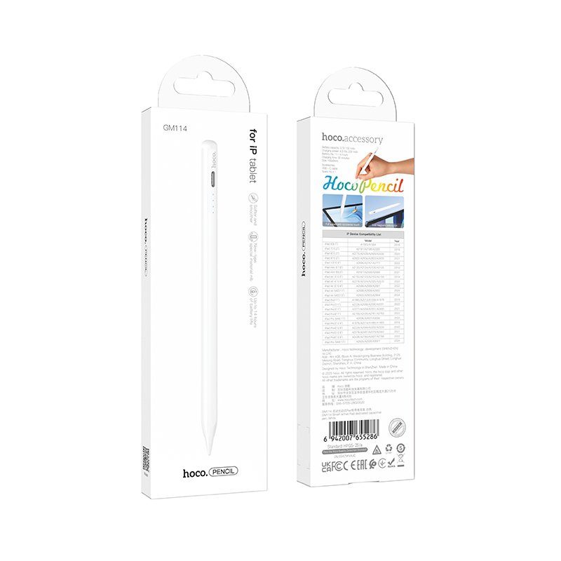 Стилус HOCO GM114 Smart active Pad dedicated capacitive pen White (6942007655286) 2